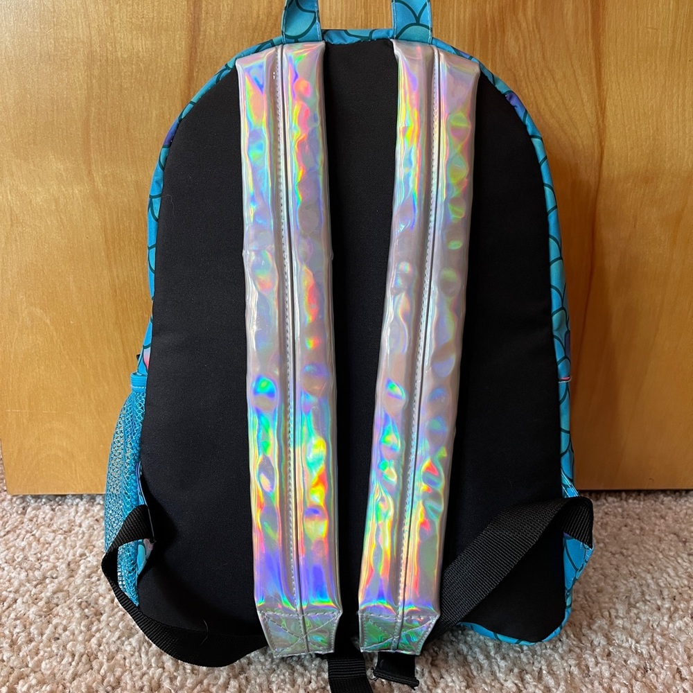 Loungefly Disney Little Mermaid Holographic Shell Backpack - Picture 6 of 7